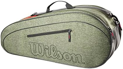 Wilson Team Tennis Racket Bag - Heather Green e Heather Gray