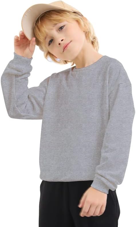 Jiahong Kids Fleece Sweetshirts Moldura macia de algodão quente Camisa de manga comprida Sweetshirts para meninos ou meninas