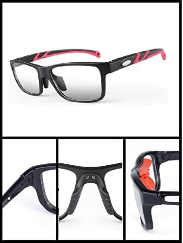 Óculos esportivos de basquete de Wirun, óculos de proteção contra segurança para homens para homens adultos, drible de hóquei de futebol de futebol, óculos de rugby