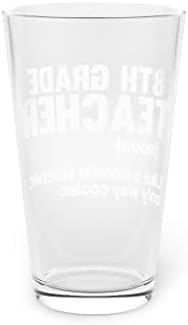 Cerveja Glass Pint 16oz Instrutor Humororoso Professor Tutor de Educação Novidade da Escola Secreteira 16oz