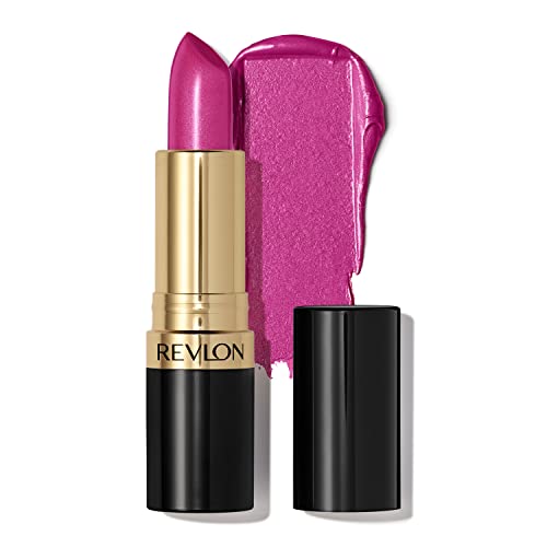 Revlon Super Lustrous Lipstick com vitamina E e óleo de abacate, batom creme em rosa, 415 rosa à tarde, 0,15 oz