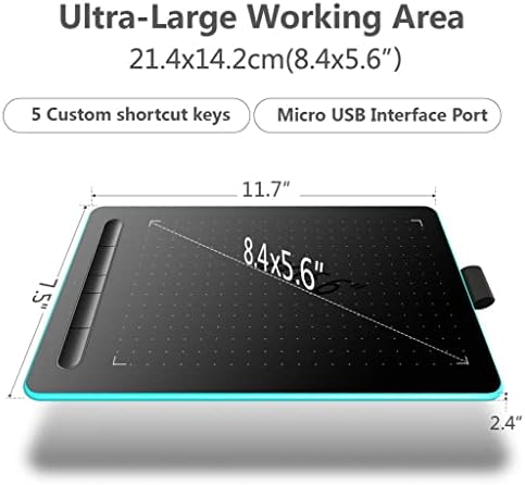WSSBK 10 polegadas Tabetas Digital Pressão para desenho de comprimido portátil USB Interagir Gigital Stylus desenho gráfico Pen Tablet