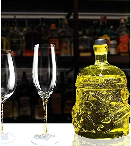 Whisky Decanter Transparent Flask Carafe for Scotch, Bourbon, Vodka, Licor - 750ml