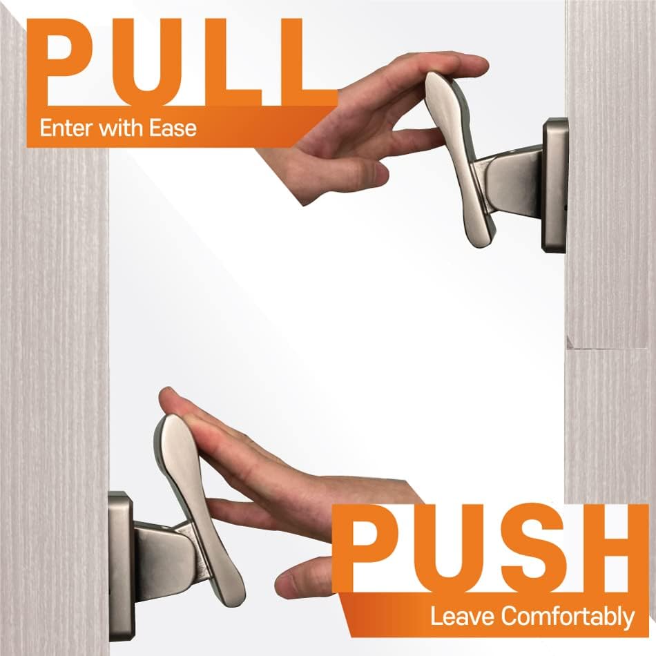 EOOT Wind Push Pull Porta Pull Place Lock - Levaver da porta | Botão da porta | Botões da porta interior | Trava da maçaneta