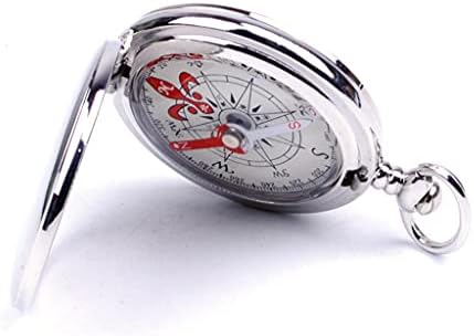 SDGH Pocket Watch Flip Compass portátil de navegação bússola luminosa no chaveiro do carros escuro de navegação