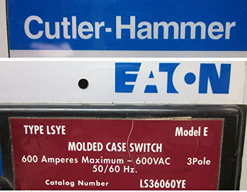 Cutler-Hammer LS36060YE 600A Tipo de caixa moldada Tipo de Lsye L Frame Eaton 600 Amp