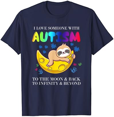 Consciência do autismo Eu amo alguém com camiseta do autismo