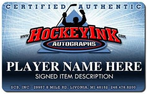 Adam Foote autografou o Colorado Avalanche 25th Anniversary Official Game Puck - Pucks autografados da NHL