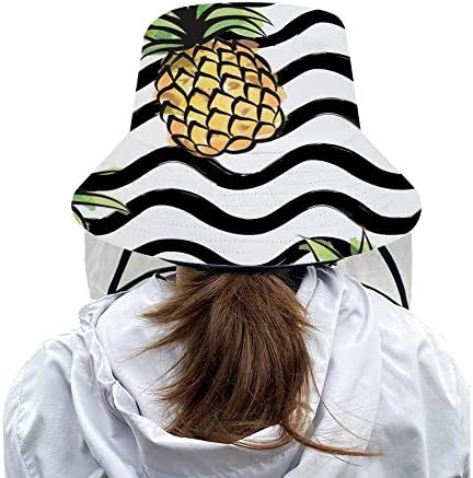 Lifecustomize Fisherman Hat Hat Visor With Cover, Pineapple Protective Cap Summer Fashion Fashion Bucket Chap