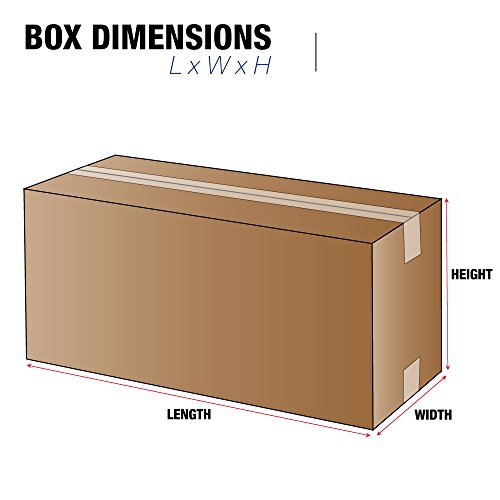 Lógica de fita TL36106SK Caixas de papelão ondulado longo, 36 L x 10 W x 6 H, Kraft