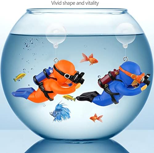 Psmile Flutuating Fish Tank fotografando decorações de aquário com bola flutuante adorável decorações de tanques de peixe de peixe de peixe Toy Flutuante Device Acessórios de tanques de peixe azul e laranja