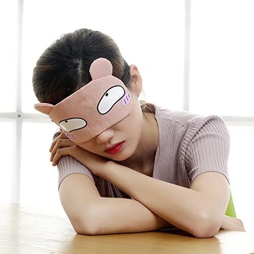 4 pacotes máscaras de olho para dormir fofas, máscaras macias macias para dormir macias para dormir, máscaras oculares de viagem