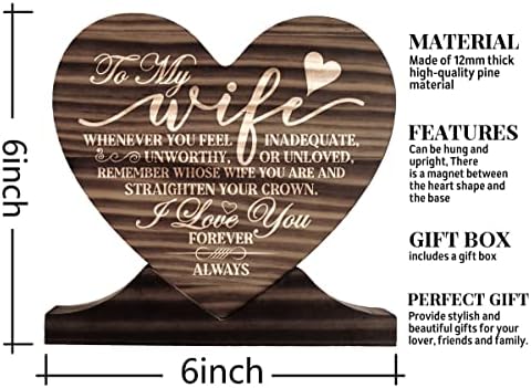 Presente do marido para minha esposa placar de madeira, presente de placa de madeira, signo de madeira, placa de amante, presentes