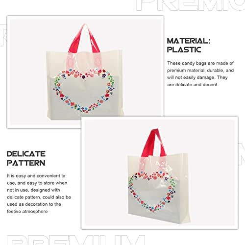 Sacos de papel Operitacx 50pcs sacos sacolas bolsas de tratamento de férias de doces sacos de mercadorias sacolas de compras de
