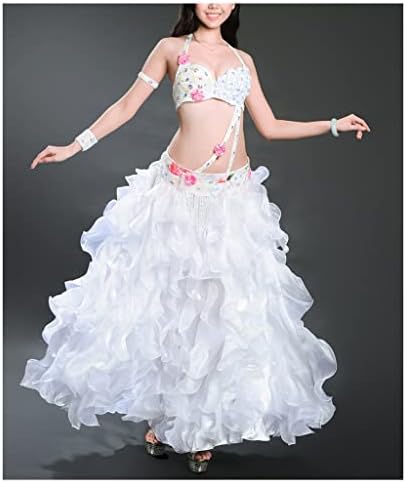 Fantasia de carnaval gfdfd feminina feminina de dança de dança de dança de dança de dança de cinto de grande saia grande
