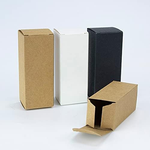 Shukele lphz914 50pcs/caixa de embalagem Cosméticos Caixa de presente Caixa de presente Caixa de óleo essencial Caixa de kraft Branco Caixa de cartão preto Presentes