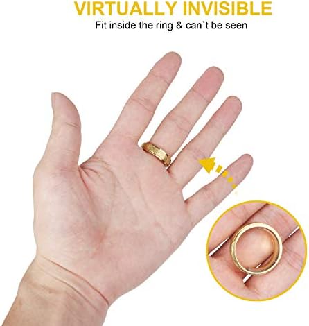 Ajustador do tamanho do anel Feramox para anéis soltos 48 PCs invisíveis anel de anel de anel de anel sizer sizer ajuste anéis amplos