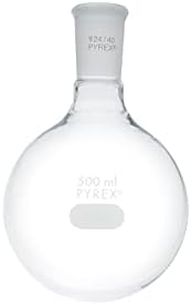 Baixo redondo de pirex, balão de vidro fervente de pescoço curto-vidro borossilicato com frasco de química de vidro de junta