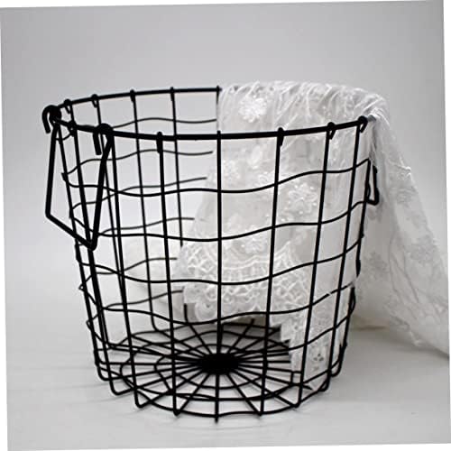 Zerodeko 1pc Black Storage Storage Baskets Cestas de lavanderia tecida Lavanderia preta Organizador de lavanderia cestar roupas
