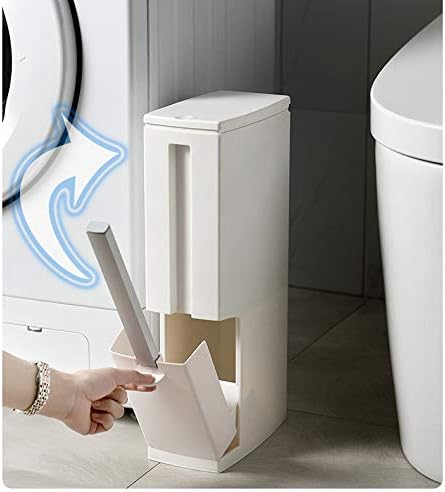Lixo de cozinha Chysp com escova de vaso sanitário conjunto de banheiro lixo de plástico lixo estreito lixo de cozinha Ferramentas de limpeza doméstica