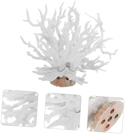IPETBOOM 4PCS Tanque de peixes Ornamentos de coral Decoração de tanques de peixes Plantas aquáticas falsas resina de ramo