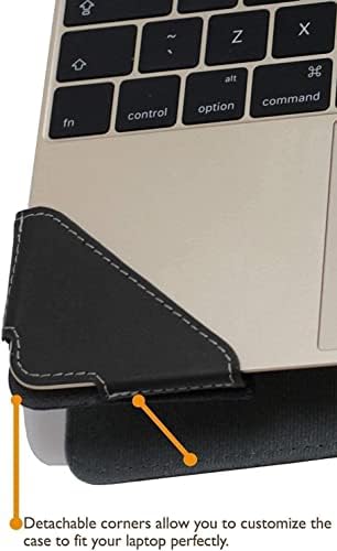 Broonel - Série de Perfil - Laptop de couro preto compatível com HP Spectre X360 16 -F2001NA 16 Laptop UHD+ OLED conversível