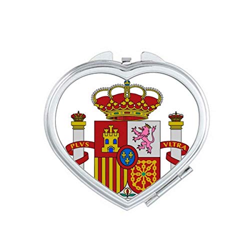 Espanha Europa Europa emblema Ministro espelho de viagem portátil maquiagem de bolso portátil