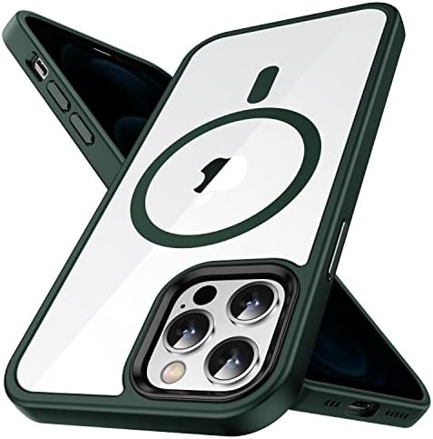 Casequue para iPhone 12/12 Pro Magsafe Caso, [Drop de grau militar testado] [Compatível com MagSafe] Forte protetor magnético protetor