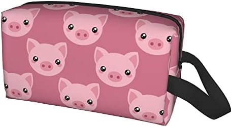 Bolsa cosmética de porco para viagens para mulheres portáteis Organizador de higieness portátil Gifts