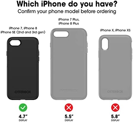 Caso da série OtterBox Strada para iPhone SE e iPhone 8/7 - Embalagem de varejo - Shadow
