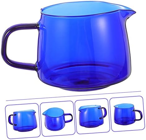Bestonzon 2 PCs Mini xícara de água Creamer derramar armazenamento azul bebendo bebedouro molho de café expresso Multifuncional Cappuccino Molho Restaurante Restaurante Poto de Cafeteira Coffee