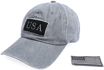 Chapéu de beisebol casual - Sun Cap Skinly Sequin Glitter USA Flag, Viseira Patriótica, Game Ajustável Criss -Cross Cross
