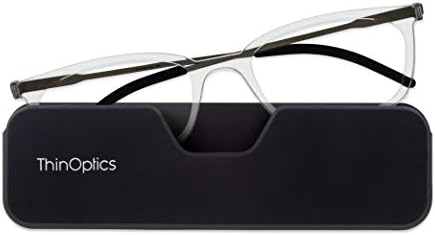 Página frontal da ThinOptics conecta óculos de leitura retangular
