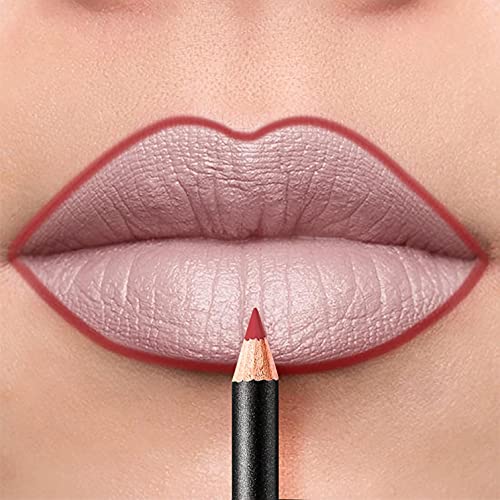 Lipstick e Lip Liner Lip Gloss Matte para Senhoras Sexy Hidratando Longa Longa Compra de Copa Maquiagem de Beleza
