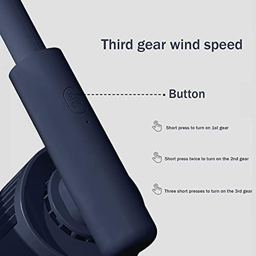 Ventilador de pescoço portátil PMH, ventilador pessoal vestível, 3 velocidades, sem folhas, recarregável, design de fone de ouvido,