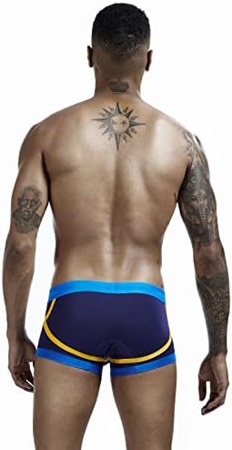 Shorts boxer masculinos masculinos respiráveis ​​confortáveis ​​na cintura baixa sexy respirável cor de cor de cor sólida shorts homens Briefes longos