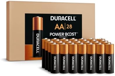 DURACELL Optimum AA Baterias 28 contagem + Coppertop AA + AAA Baterias 56 Pacote de contagem dupla A e triplo A Alcalino Battery Combo Pack - 84 contagem total