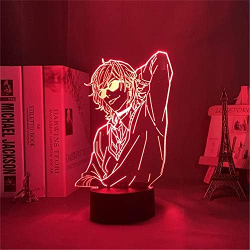 Novo acrílico 3D Lamp Anime Yarichin Bitch Club Yuri Ayato Luz para o quarto Decoração Night Light Light Day Day Decoração