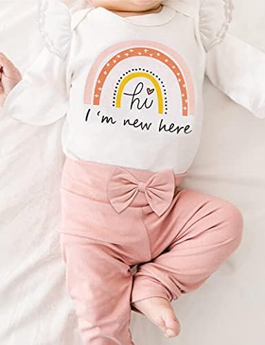 Wiqi recém -nascido bebê bebê menina 4pcs roupas calças de roupa de roupas definidas para roupas de verão floral