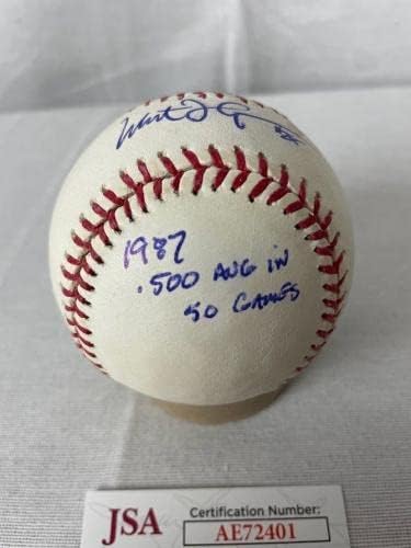 Milt Tompson assinou 3 inscrições autografadas OMLB Baseball JSA AE72401 - Bolalls autografados