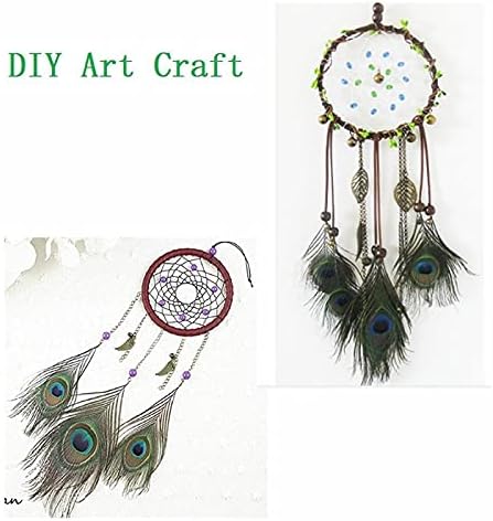 Pumcraft Jóias Diy 20pcs/lote de penas de pavão real 13-16cm Feathers de pavão para decoração Eye Handicraft Acessórios de jóias