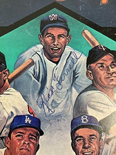 Rick Ferrell assinou a revista Baseball Hobby Card Relatório foi senadores como Hof JSA - revistas MLB autografadas