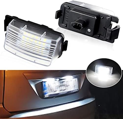 Apmat Placa LED completa Placa de luz Lâmpada Lâmpada Lâmpada Compatível Compatível com Nissan Versa 4D 5D Pulsar GTR CUBE Sentra 350Z 370Z Folha Infiniti G25 G35 G37 S60 Sedan Auto Cail Iluminação branca branca