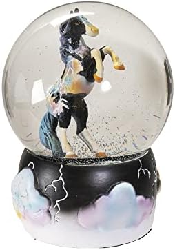Pacific Giftware Fury Water Globe, altura de 5,31 polegadas, resina e vidro, decoração em casa