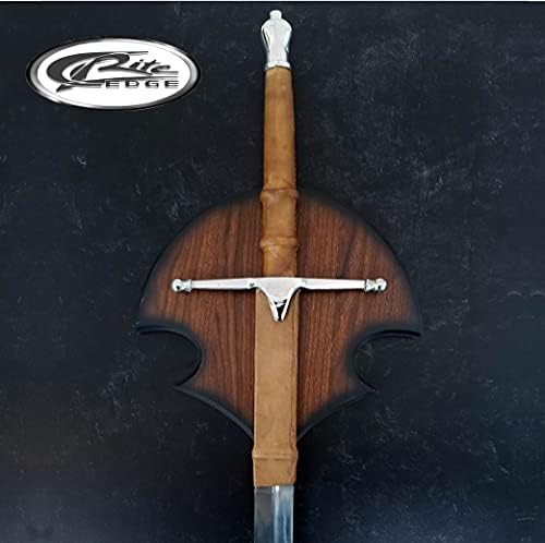SZCO Supplies Universal Crest Sword Place Hanger com hardware, marrom, tamanho único