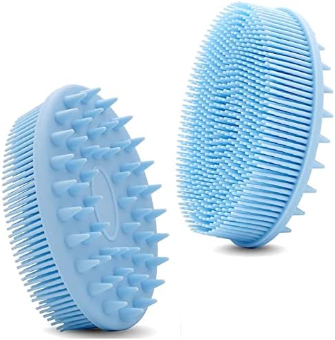 Escova de shampoo de lavador de cabelo de silicone, bobina de silicone premium, massageador esfoliante no couro cabeludo para homens