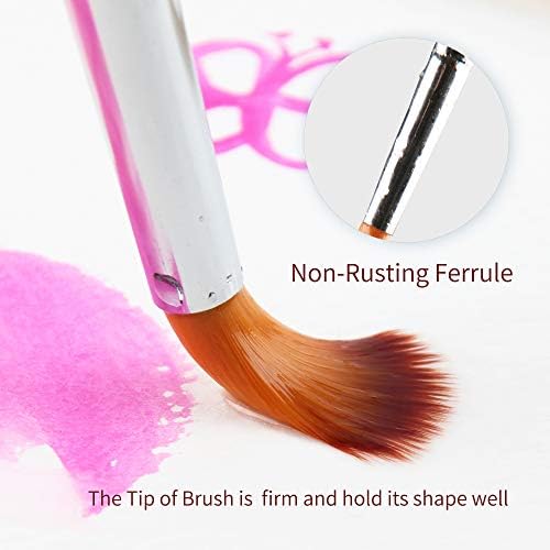 Magritte Redond Brushs for Aquarcolor Acrylic Gouache Body & Face Painting, Binch Brush Set Nylon Hair for Artist