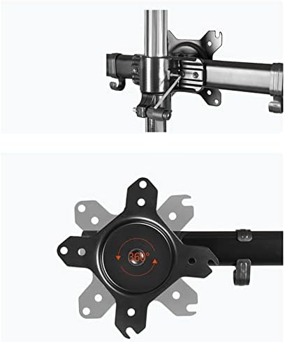 Montagem de seis monitor, braço do monitor Stand para 6 / seis telas de até 27 polegadas, altura do monitor ajustável Montagem da