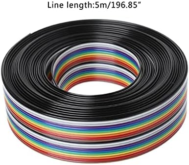 Fio de cobre esmaltado de Wdongx, cabo de arco -íris de 20 m de 20 m de cor de 20 m de linha com 1,27 mm de linha