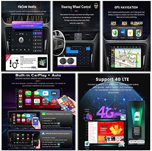 Android 10 AUTRRADIO DUPLE DIN CAR SELOO PARA MITSUBISHI Outlander XL 3 2012-2018 Suporte CarPlay USB DSP DAB+ OBD